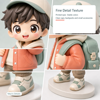 Figurine Mascotte Personnalisée en PVC, Mini Poupée Chibi Mignonne, Jouet de Collection en Vinyle OEM ODM, Cadeau de Marque Personnalisé, Figurine Boîte Mystère