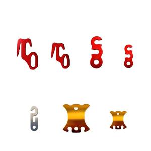 Boucle de fixation en alliage d'aluminium Xingda à double œillet pour corde coupe-vent 55 mm x 20 mm pour tente, bâche et paracorde - Product Image 5