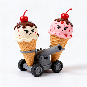 Nouvelle figurine personnalisée en PVC et caoutchouc, modèle <span class=keywords><strong>de</strong></span> cône <span class=keywords><strong>de</strong></span> crème glacée à <span class=keywords><strong>double</strong></span> cupe, décoration - Product Image 2
