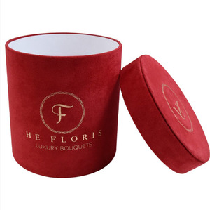 Caja de embalaje personalizada para regalo, rosa, terciopelo, flores, flores - Product Image 2