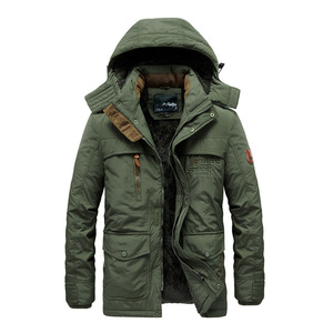 2025 nouveauté hommes long manteau <span class=keywords><strong>doublé</strong></span> polaire coton épaissi <span class=keywords><strong>HeatTech</strong></span> plusieurs poches à rabat grande taille <span class=keywords><strong>pantalon</strong></span> ensemble de coordination - Product Image 4