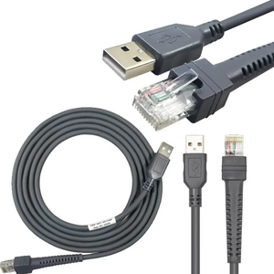 Cable Flexible Gris RJ45 a USB para Escáner de Código de Barras Symbol Motorola LS2208/DS2208/LS4208/LS4478/<span class=keywords><strong>DS9208</strong></span>/DS3578 CBA-U01-S07ZAR - Product Image 3