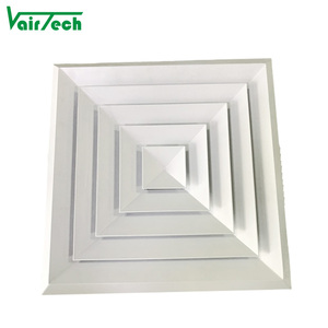 HVAC ระบายอากาศ4ทางกระจายอากาศอลูมิเนียมเพดาน - Product Image 1