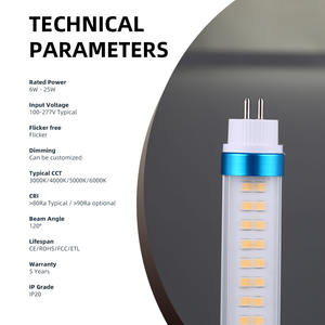 Tubos LED de Iluminación de 60 cm, 120 cm, 2 pies, 4 pies, Carcasa para Lámparas Fluorescentes, <span class=keywords><strong>Tubo</strong></span> LED Integrado de 18 W, <span class=keywords><strong>Tubo</strong></span> de Iluminación LED - Product Image 3