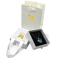 Boîte à bijoux à tiroirs multiples avec logo personnalisé en or imprimé, à prix avantageux, avec insert en mousse pour boucles d'oreilles, colliers et bagues