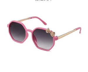 Nuevas Gafas de Sol para Bebé con Protección UV400, Diseño Minimalista con Lazo y Mariposa de Color Semi-Metálico, Tendencia Popular para Niños y Niñas - Product Image 3