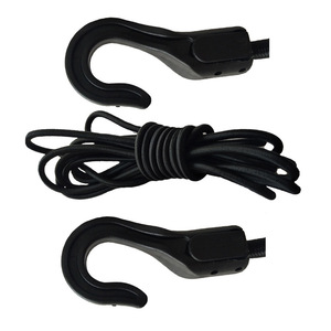Laisse élastique 5 mm 60 cm à double crochet en nylon pour paddle board, surf et kayak - Product Image 3