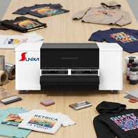 Imprimante DTF Sunika F1080 alimentée par l'IA pour transfert textile thermocollant avec télécommande, format 30 cm