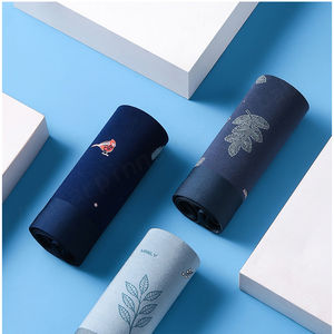 Ropa interior sin costuras con estampado Floral Modal para hombre, de 60 unidades bóxer transpirable, ropa interior breve para hombre con logotipo personalizado al por mayor - Product Image 2