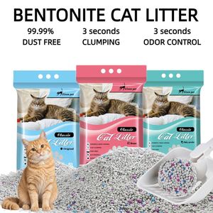 Arena Aglomerante para Gatos de Bentonita Ecológica de Alta Absorción, 5L 4kg, en Forma de Bola, para un Control Superior del Olor y el Cuidado de las Mascotas - Product Image 1