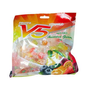 Caramelos de Goma de Frutas Mixtas V5 260g, Envueltos Individualmente, Caramelos Blandos y Masticables, Fábrica OEM ODM - Product Image 3