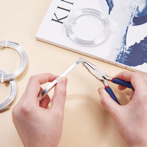 Joyería <span class=keywords><strong>de</strong></span> <span class=keywords><strong>alambre</strong></span> <span class=keywords><strong>de</strong></span> <span class=keywords><strong>aluminio</strong></span> DIY hecha a mano, 1 pieza, adornos <span class=keywords><strong>de</strong></span> <span class=keywords><strong>alambre</strong></span> <span class=keywords><strong>plano</strong></span> explosivos <span class=keywords><strong>para</strong></span> componentes <span class=keywords><strong>de</strong></span> accesorios <span class=keywords><strong>de</strong></span> joyería - Product Image 3