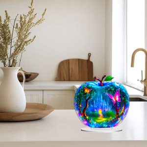 Décorations de Table d'Entrée Transfrontalières Populaires en Forme de Pomme de Dessin Animé, Cadeaux Créatifs pour la Maison et le Salon, Idées Cadeaux - Product Image 4
