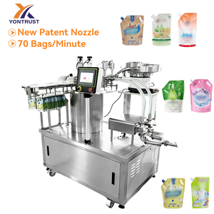 New Patent Nozzle 70 Bag/min Filling Machine Double Head Automatic Water for Detergent Soap Automatic Filling Machine - Product Image 4