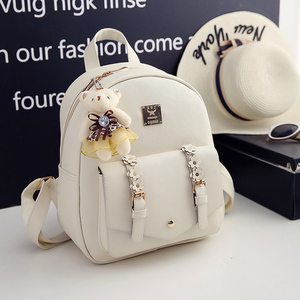 2022 zaino donna borsa a tracolla in pelle Pu Multi-funzione zaino scuola femminile piccolo - Product Image 5