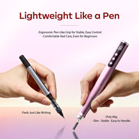 Vantrend Beauty Mini Ponceuse à Ongles Électrique Portable Rechargeable en Forme de Stylo 25000 tr/min pour Manucure et Pédicure