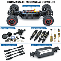 HNR H9901 Super Lightning 1/8 6S RC Monster Truck 90KM/H Véhicule tout-terrain haute vitesse sans balais Hobbywing 150A ESC RTR pour adultes