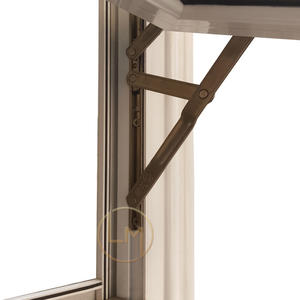 Fenêtre à battants en aluminium à rupture de pont <span class=keywords><strong>thermique</strong></span>, double <span class=keywords><strong>vitrage</strong></span>, résistante aux ouragans, de conception française, best-seller, pour villa, Energy Star - Product Image 6