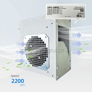 Ziehl-abegg RF22P-2DD.5H.1R 400 В переменного тока 1100W 1.9A 2420 об/мин 220 мм шариковый подшипник Siemens инверторный вентилятор двигателя постоянного тока - Product Image 3
