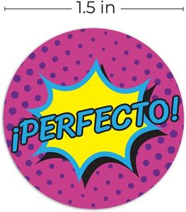 Autocollants de récompense personnalisés en espagnol pour enfants, motivation en classe, fournitures pour enseignants, achat en gros, étiquettes de motivation pour l'école et le bureau - Product Image 5