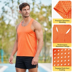 Camiseta Deportiva de Malla con Logotipo Personalizado, Sin Mangas, para Baloncesto, Entrenamiento, Running, Gimnasio, Fitness, Diseño OEM Personalizado, Impresión - Product Image 6