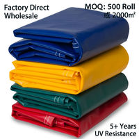 Bâche en PVC enduit sur mesure 340-610 g/m², imperméable et très résistante, en tissu vinyle haute résistance pour couverture de camion et tentes