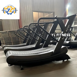 YL-T004 Air Runner Non-motorized Unpowered Commercial <b>Running</b> Indoor Gym Fitness <b>Machine</b> Manual Curved YL-T004 Air Runner Non-mo - Product Image 2