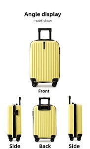Nouvelle valise spinner de 20 pouces, style hanger, grande capacité, élégante, en PP, coque rigide, roues multidirectionnelles, serrure à combinaison - Product Image 6