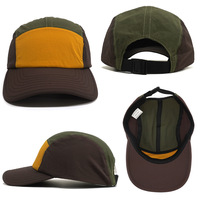 Casquette Bob Unisexe 5 Panneaux Color Block Respirante Imperméable pour Activités de Plein Air Printemps-Été Décontractée Sportive pour Adultes