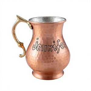 Hammered Texture Carbon Steel American Style Beer <b>Drinking</b> Tankard Decorative Mug Custom Logo Printing Office Cup Applicable - Product Image 1