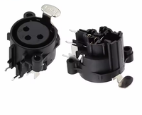 Connecteur XLR femelle 3 broches à monter sur panneau pour mixeur, microphone, haut-parleurs, adaptateur de prise audio