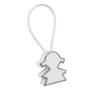 Porte-clés en peluche pour petite fille, blanc, sans boîte nécessaire - Product Image 1