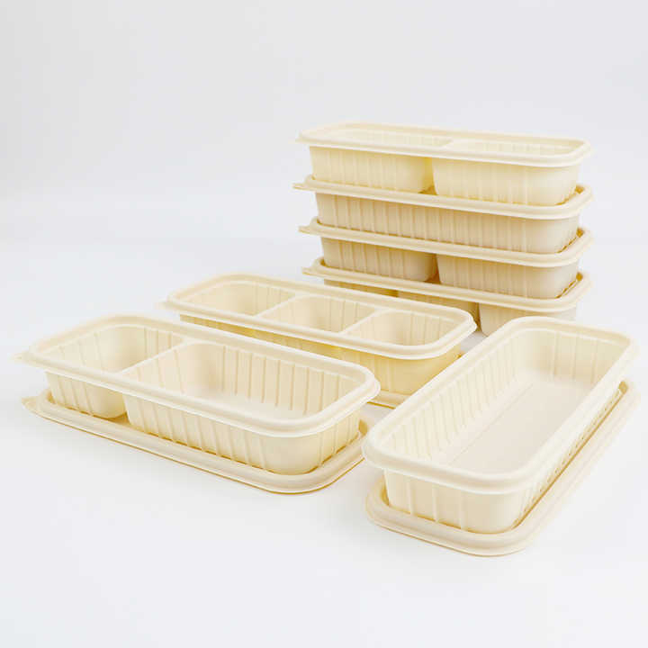 Biodegradable Corn Starch Food Container Disposable Plastic Takeaway ...