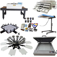 Machine d'impression sérigraphique multicolore avancée 10 couleurs 10 stations avec micro-registre, ensemble complet