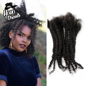 Jiffy Hair Textured Loc Dreadlocks Fait de 100% Extensions de cheveux humains Coiffure complète faite à la main de la culture <span class=keywords><strong>REGGAE</strong></span> et Hip-Hop - Product Image 6