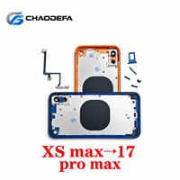 Kit de conversion DIY pour iPhone X XS XS Max XR 11 en style 17 Pro – Coque arrière et châssis de modification