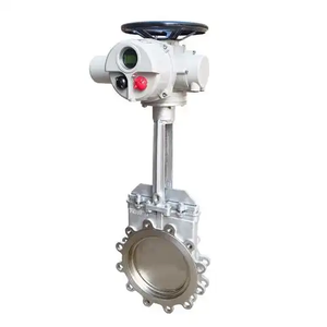 Vanne à couteaux OEM en acier inoxydable avec actionneur pour le transport de clinker industriel, type Wafer/Flange/Lug - Product Image 3