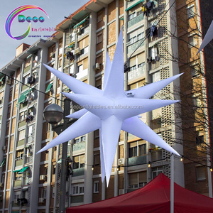 2 м надувные рождественские украшения светодиодная подсветка гигантская Рождественская надувная звезда - Product Image 1