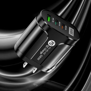 ลดราคา! ที่ชาร์จติดผนัง LED 58W ชาร์จเร็วคู่ 2PD+QC3.0 USB สำหรับโทรศัพท์มือถือ รองรับหลายรุ่น สะดวก ขายส่ง - Product Image 6