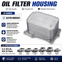 Alloggiamento Filtro Olio Motore Superiore per Mercedes-Benz Placeholder S E Cls Gl Gls Sl W222 W212 C218 X166 OE A2781880201 Unità di Raffreddamento Stabile