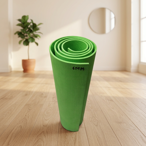 Fabricant de couleur verte imprimé sur mesure tapis de yoga Pilates pliant écologique équipement de fitness d'exercice portable en tapis en caoutchouc - Product Image 2