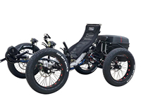 Nouveau Design Quadricycle Électrique Tout-Terrain Couché à Quatre Roues pour Adulte, Vélo Quad Couché pour Une Personne