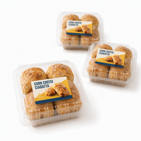 Étiquettes pour pain ciabatta au fromage de maïs - Rouleaux d'autocollants personnalisés pour boulangerie, pour boîtes à pâtisseries et pains