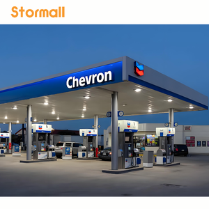 Diseño de marquesina para gasolinera, señalización LED personalizada para gasolinera y diseño de letrero de acero para accesorios de combustible. - Product Image 5