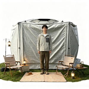 Tente <span class=keywords><strong>de</strong></span> camping pop-up 300D Oxford avec moustiquaire, abri extérieur respirant à mailles haute densité - Product Image 6