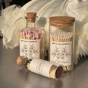 Boîte en verre avec logo personnalisé, boîte à bougies en bois bon marché, boîte de sécurité d'usine, bâtonnets de bougies, couleur hôtel, allumettes de luxe en vrac - Product Image 5