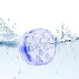 Iluminación decorativa Control remoto Multicolor <span class=keywords><strong>Sumergible</strong></span> Acuario Iluminación LED Impermeable 10 LED <span class=keywords><strong>Lotus</strong></span> Light - Product Image 3