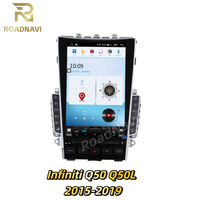 Roadnavi 12.1'' Système stéréo double pour Infiniti Q50 Q50L 2015-2019 GPS DSP CarPlay sans fil Android Auto