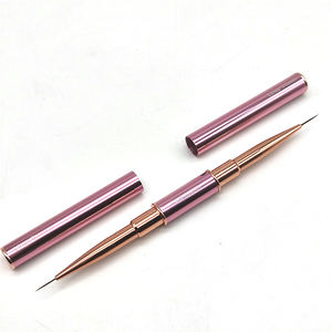 双头二合一指甲刷专业刷凝胶生成器凝胶高品质美甲内胆刷带顶部 - Product Image 5