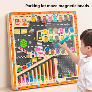 Tablero Magnético de Madera para Clasificar Colores, Juego de Contar Cuentas, para Niños Pequeños, Montessori, Aprendizaje Temprano, Regalo Educativo - Product Image 5